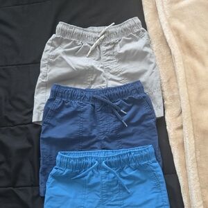 Okie Dokie Kids Elastic Waist Shorts - Gray, Navy, and Blue